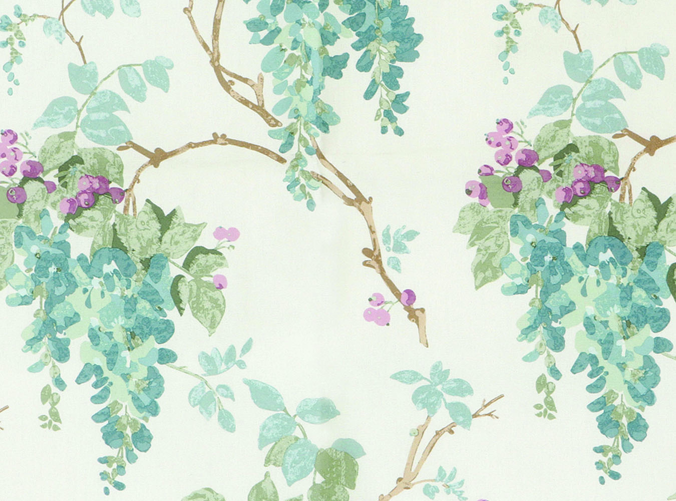 Wisteria Duck Egg Outdoor Fabric by Laura Ashley
